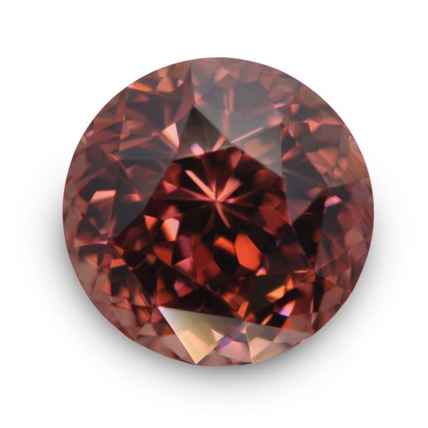 Ceylon Zircon - Reddish Pink - Round - 6.30 Carats