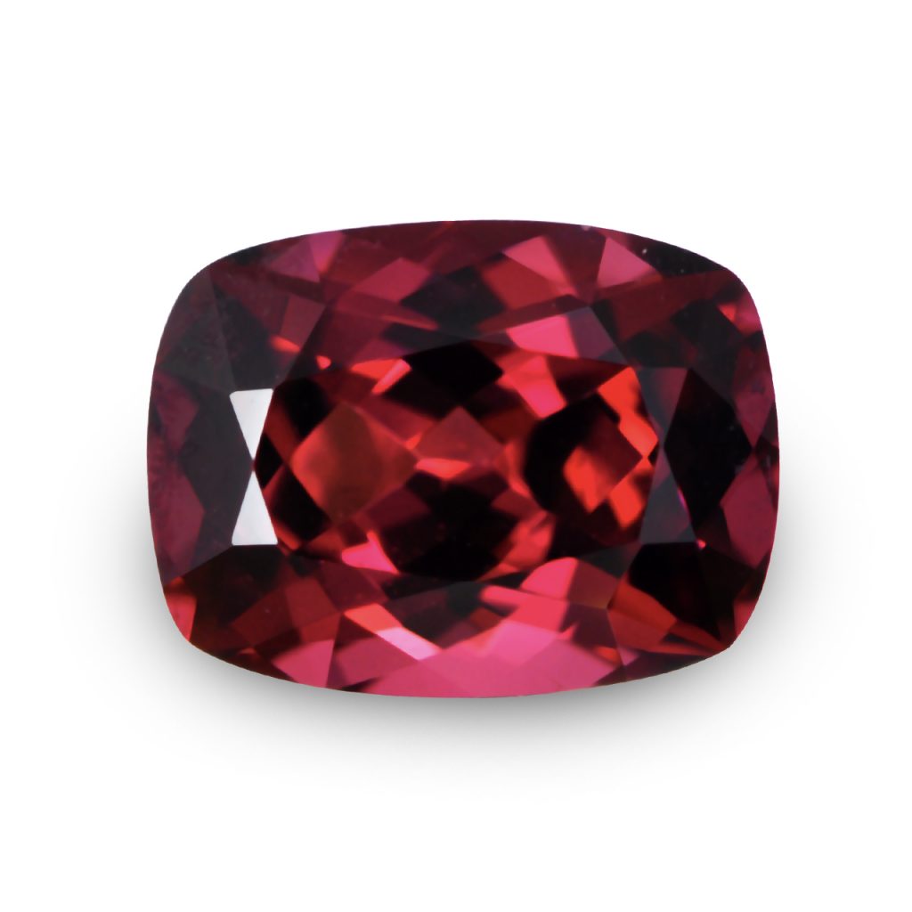 Natural Gemstone, Jewellery, The Gem Monarchy, Gem Monarchy, TheGemMonarchy, GemMonarchy, Monarchy, Gems, Jewelry, Zircon, Ceylon, Red, Pink, Pinkish Red, Rectangular Cushion, Cushion
