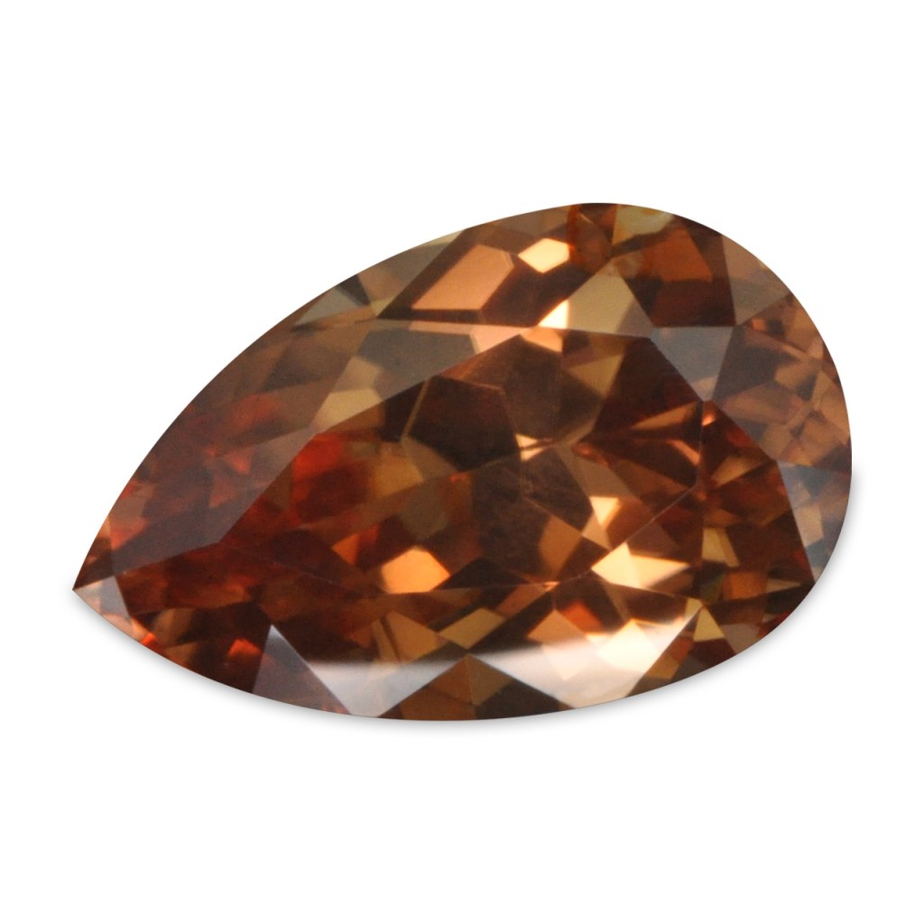 African Zircon – Cognac – Pear – 1.36 Carats