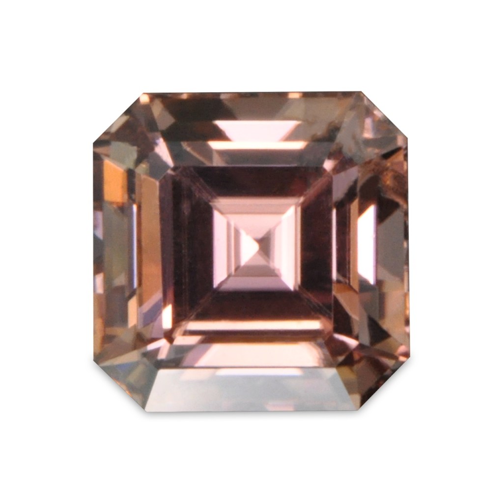 African Zircon – Cognac – Asscher – 0.74 Carats