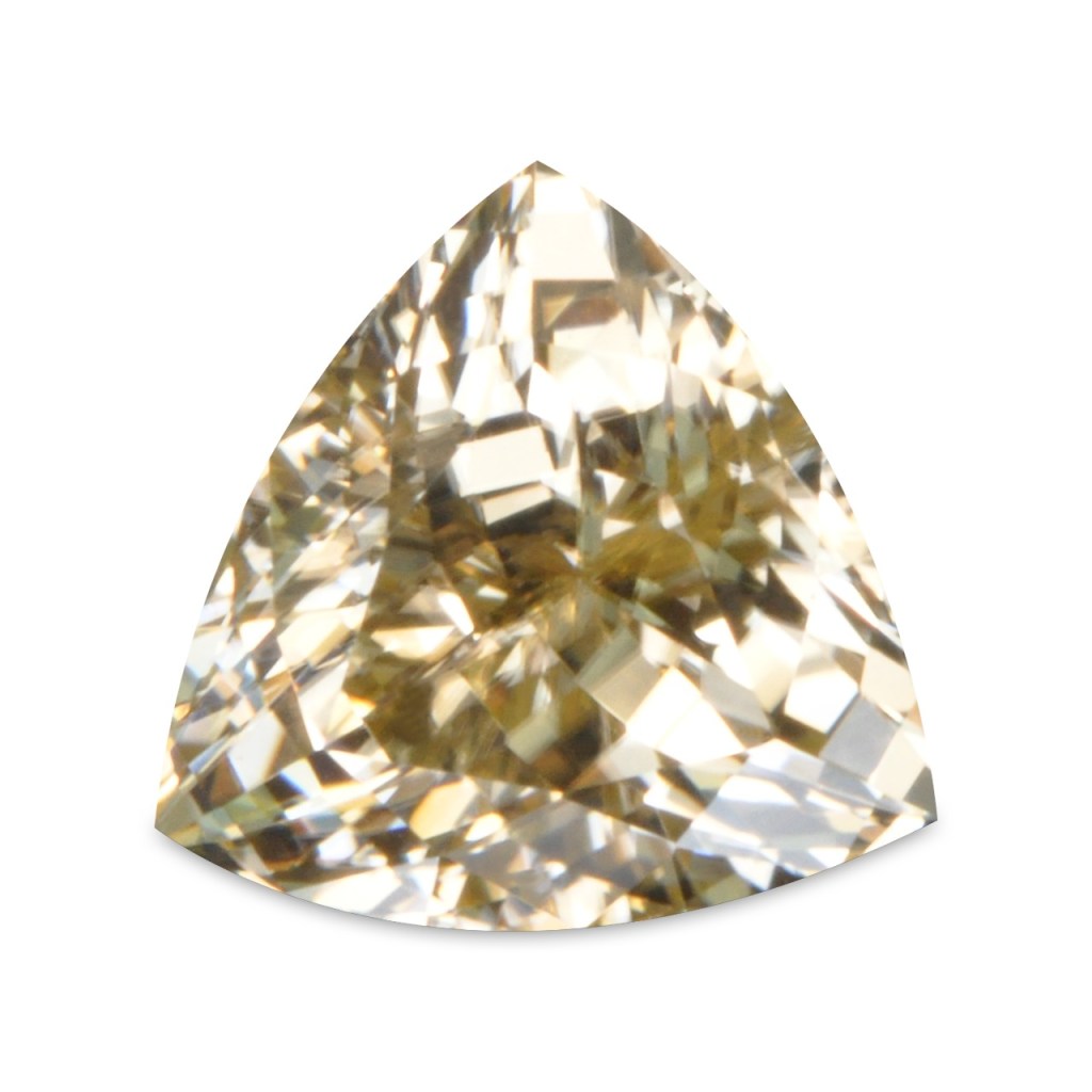 African Zircon – Pastel Yellow – Trilliant – 0.77 Carats