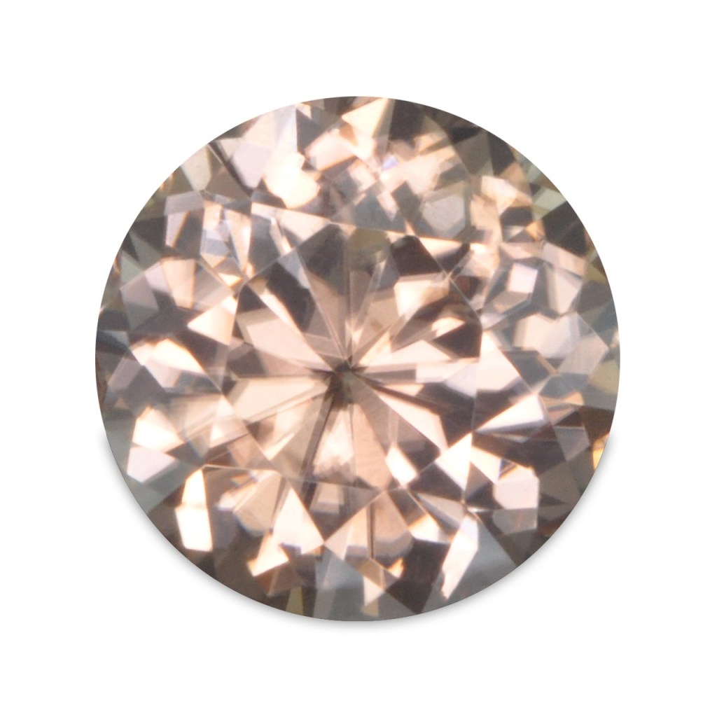African Zircon – Light Brown – Round – 0.91 Carats