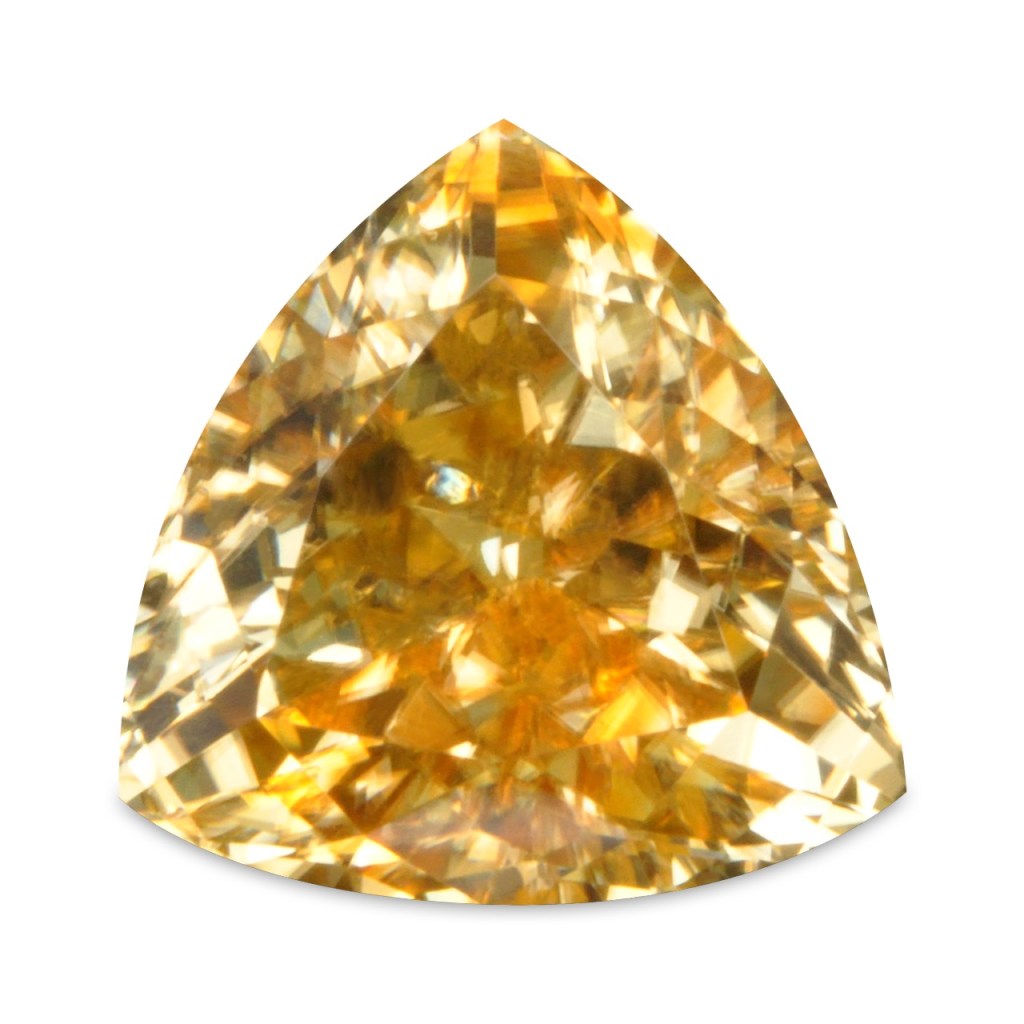 African Zircon – Golden Yellow – Trilliant – 1.66 Carats