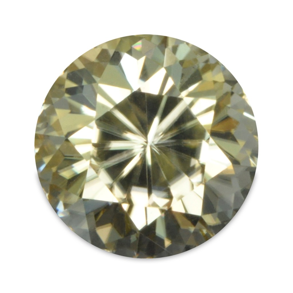 African Zircon – Greenish Yellow – Round – 1.46 Carats