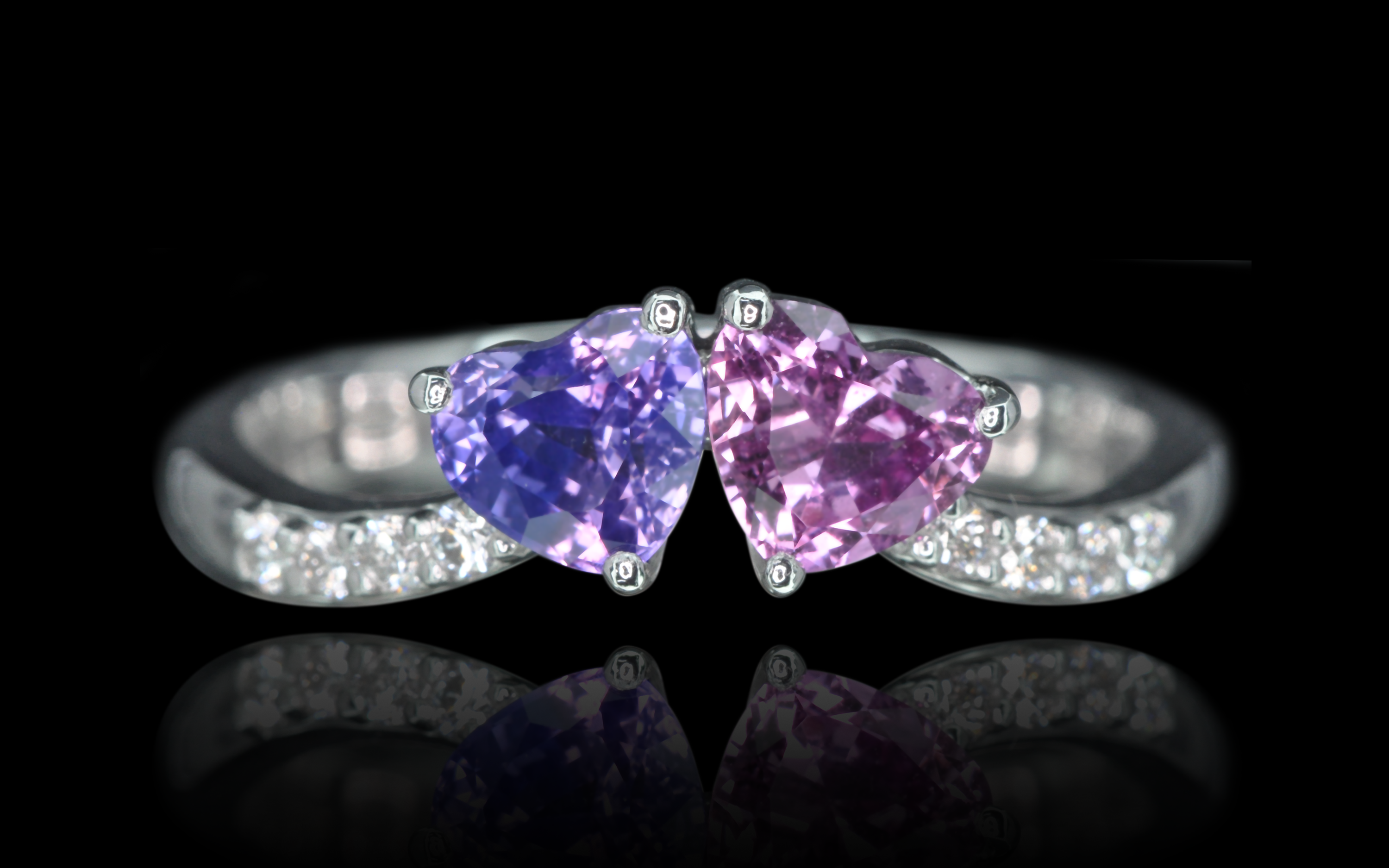 Lab Grown Coloured Gemstone Rings | Created Brilliance UK